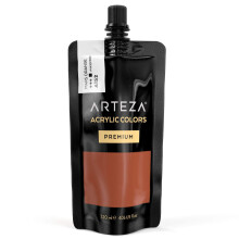 Peinture acrylique ARTEZA couleur orange mars (tube de 120 ml) Peinture monochrome riche en pigments, non toxique et résistante à la lumière, pou
