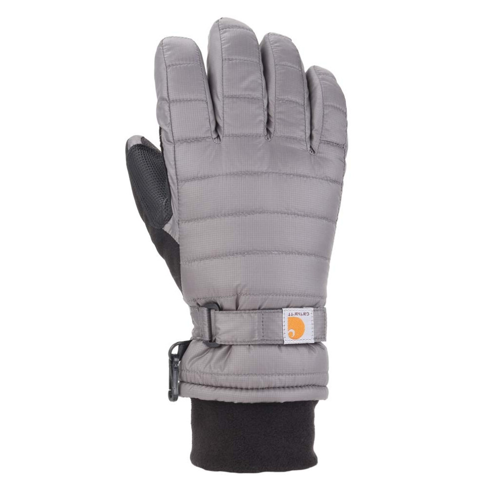 Carhartt Women's Quilts Insulated Glove with Waterproof Wicking Insert  Charcoal  Medium
