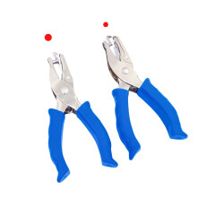 Xiaoxgxf 1/4 og 1/8 tommer lille enkelt hulstanspapirhulle Puncher Mini Hole Puncher til DIY håndværkspapirmærker (blå)