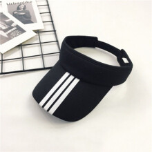 (Black) Summer Fashion Women Outdoor Sport Tennis Golf Sun Plain Cap Hat Sunscreen