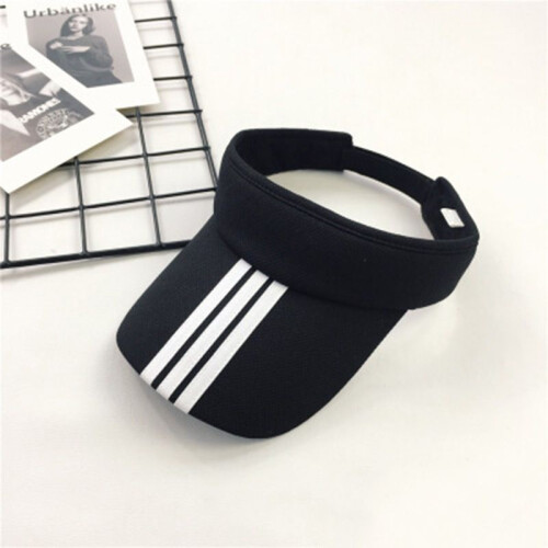 (Black) Summer Fashion Women Outdoor Sport Tennis Golf Sun Plain Cap Hat Sunscreen