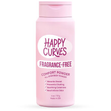 HAPPY CURVES Comfort Powder: Talkumfreies Anti-Scheuer-Puder-Deodorant fr Krper und Fe zur Kontrolle von Wundscheuern an den Innenseiten der