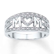 (7) Heart Silver Fashion Plated Cubic Zirconia Ring Jewelry Crystal Ring For Women