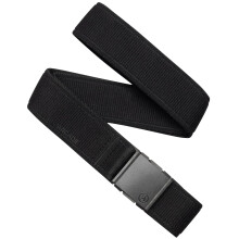 Arcaderiemen A2 Atlas Long Adventure-riem: zware stretchmetaal, gratis gesp, zwart