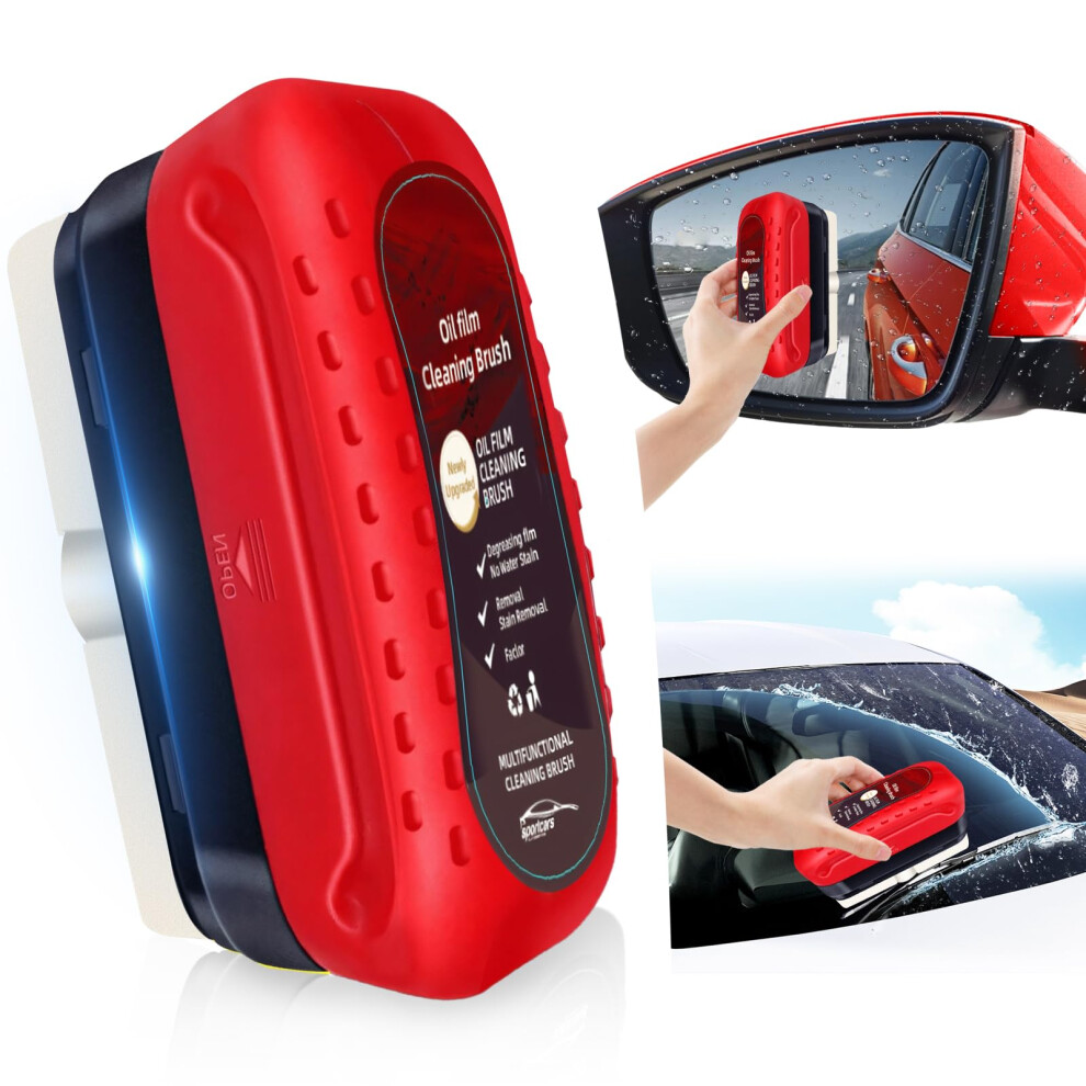 luseyfj Automotive Oil Film Cleaning Brush  Upgraded Antifog & Rainproof Glass Cleaning Board  Reusable Glass Oil Film Remover for Car Windows & Winds-image-OPC-PGSTK6D-NEW