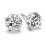 Four Silver Amethyst Clawed Earrings Lady Studs Earrings Wedding 5