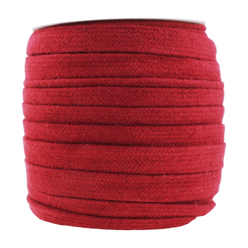 Mandala Crafts Flacher Kordelzug, 1,27 Cm, 20 Yards, Kastanienbraun, Weicher Kordelzug Aus Baumwolle, Kordelzug F R Kapuzenpullover Und Joggingho-image