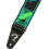 Fender Correia de guitarra de 2 polegadas com monograma Fender Neon - pacote azul e verde com blocos de cinta e palhetas 3