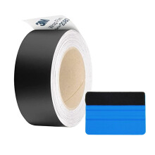 3M Black Vinyl Wrap Film Series 2080 1080 Kit voor zwart glanzend chroom Verwijder raambekleding Deurbekleding Gratis gereedschapsset (matzwart 2 inc