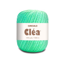 Cirulo CLEA YARN - Hilo de crochet Tamao fino 10-8/2 Perfecto para tejer - Algodn brasileo 100% mercerizado (paquete de 1 bola) - 5.3 oz 1094 yds