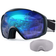 OutdoorMaster Skibriller med Cover Snowboard Snow Goggles OTG Anti-Fog for Youth Teenager A06 Vlt 19,3%