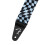 Fender Fender Wavy Checkerboard Polyester Guitar Strap  Adjustable from 34""""-59""""  Leather Ends  Blue 2