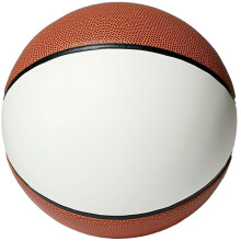 Mini autografo da basket vuoto - Misura ufficiale 1 - Trofeo da basket junior autografabile con un grande pannello bianco e 6 marroni - Regalo au