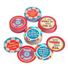 Really Good Stuff Classroom Go for It Chips  100er-Set mit 50 einzigartigen Botschaften  Frdert positive Gefhle und Selbstvertrauen  Sozial-emot