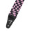 Fender Fender Wavy Checkerboard Polyester Guitar Strap  Adjustable from 34""""-59""""  Leather Ends  Pink 2