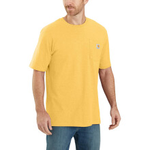 Carhartt Mens Loose Fit Heavyweight Short-Sleeve Pocket Work Utility T-Shirt, Sundance Heather, X-Small US