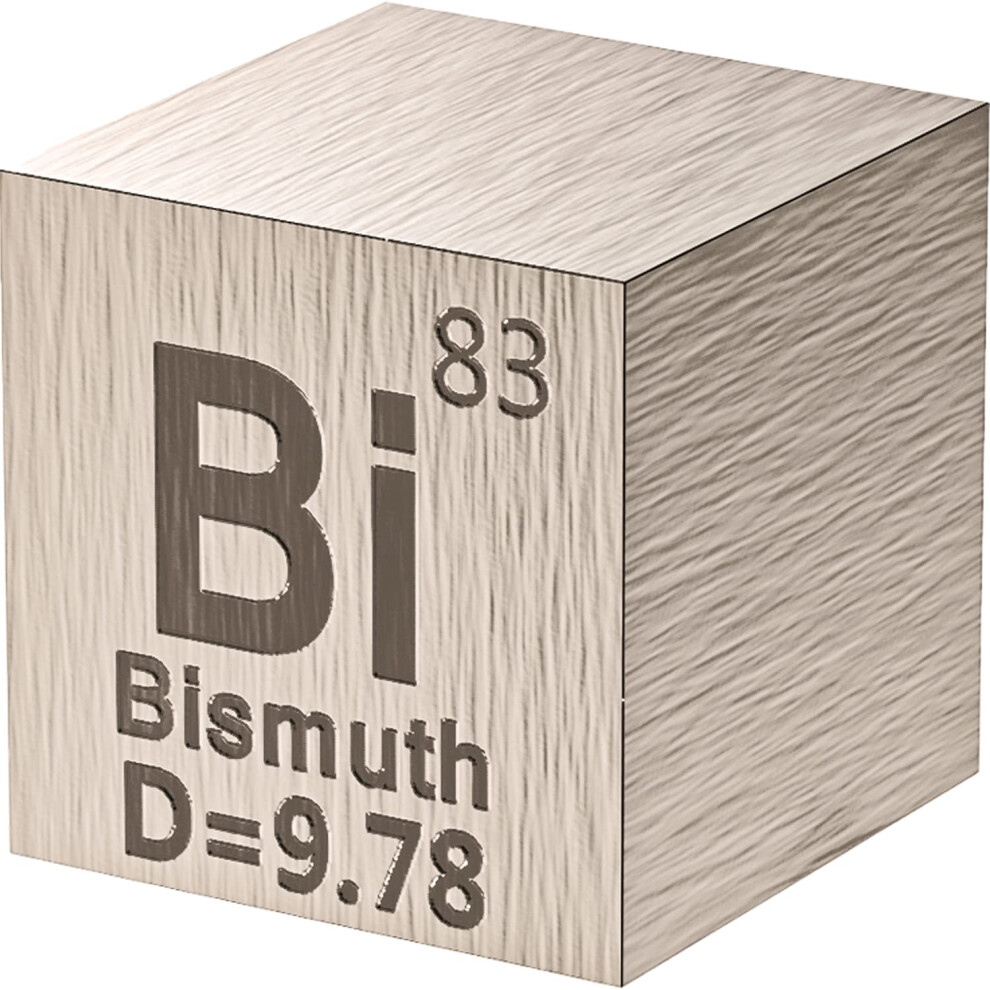 Bismuthkubus - Metalen Elementkubussen - Lasergegraveerde Dichtheidskubusset Voor Een Periodieke Tabel Van Elementencollectie - (Bismuth 1 Inch)-image