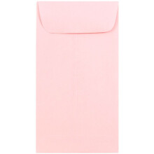 Envelopes Premium JAM PAPER #7 Coin Business - 3 1/2 x 6 1/2 - Pastel rosa beb - 50/pacote