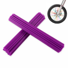 PPXIONG Purple Spoke Skins Covers: 8-21 inch Rims Protector & Decoration for Dirt Bike | Mountain Bike | Bicycle | Wheelchair | Motorcycle - 72 Pcs