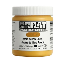 SoFlat Matte Acrylics από GOLDEN Mars Yellow Deep Επαγγελματικό Ακρυλικό Χρώμα σε Βάζο 4 fl. oz. Αδιαφανές