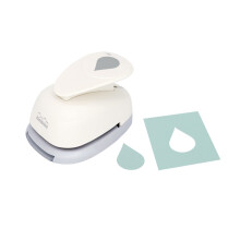 Bira Craft 1,5 Zoll Tropfenform-Stanzer mit Hebelwirkung zum Basteln von Papier, Scrapbooking, Karten, Kunst