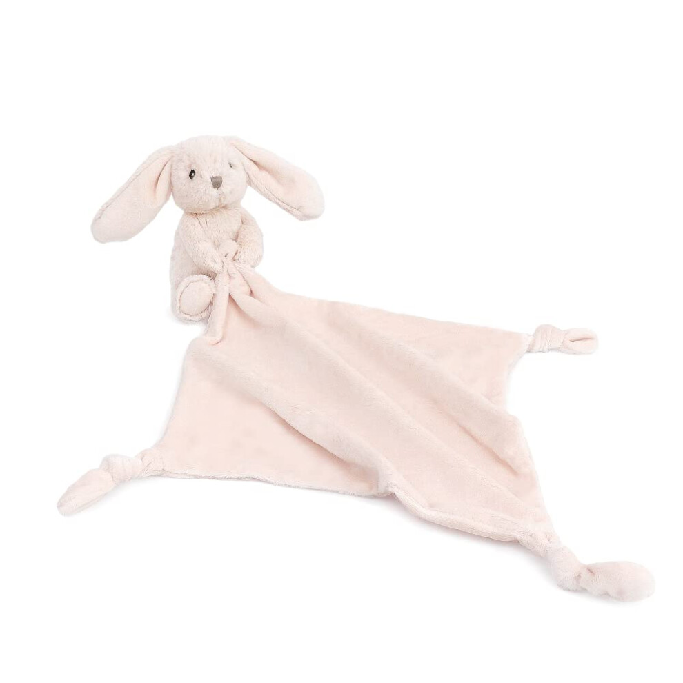 Mon Ami Rosie The Bunny Plush Lovey For Babies - 13.5” | Knotted Security Blanket For Newborns