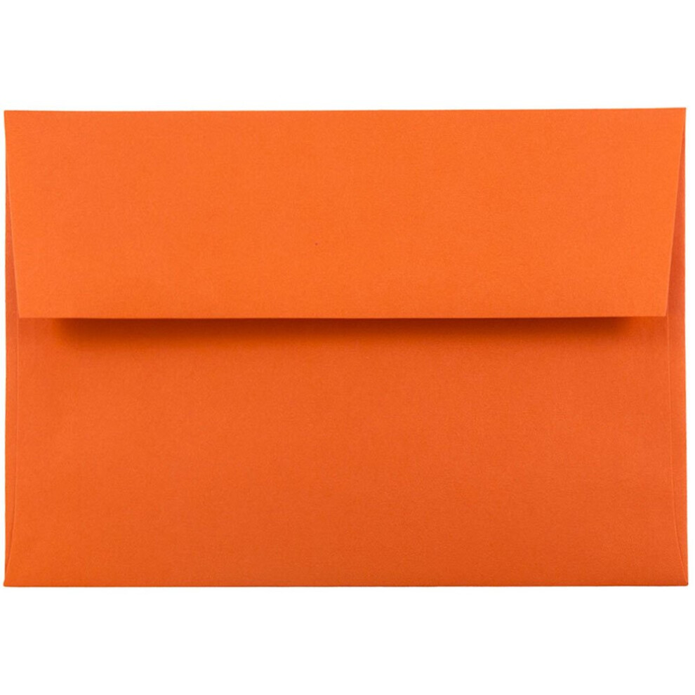 Jam Paper A6 Colored Invitation Enveloppes - 4 3/4 X 6 1/2 - Orange Recycl - 25 / Pack-image