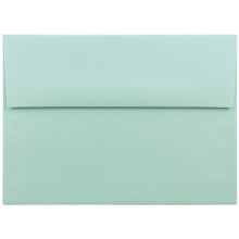 JAM PAPIR A7 Premium invitationskonvolutter - 5 1/4 x 7 1/4 - Aqua Blue - 25/Pak
