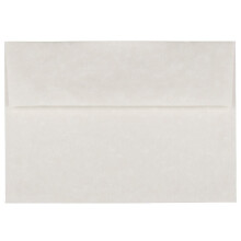 Envelopes de convite em pergaminho JAM PAPER A7 - 5 1/4 x 7 1/4 - Branco reciclado - 50/pacote