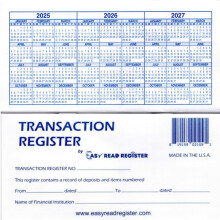 Scheckbuchregister 25-26-27 Kalender Made in USA (12)