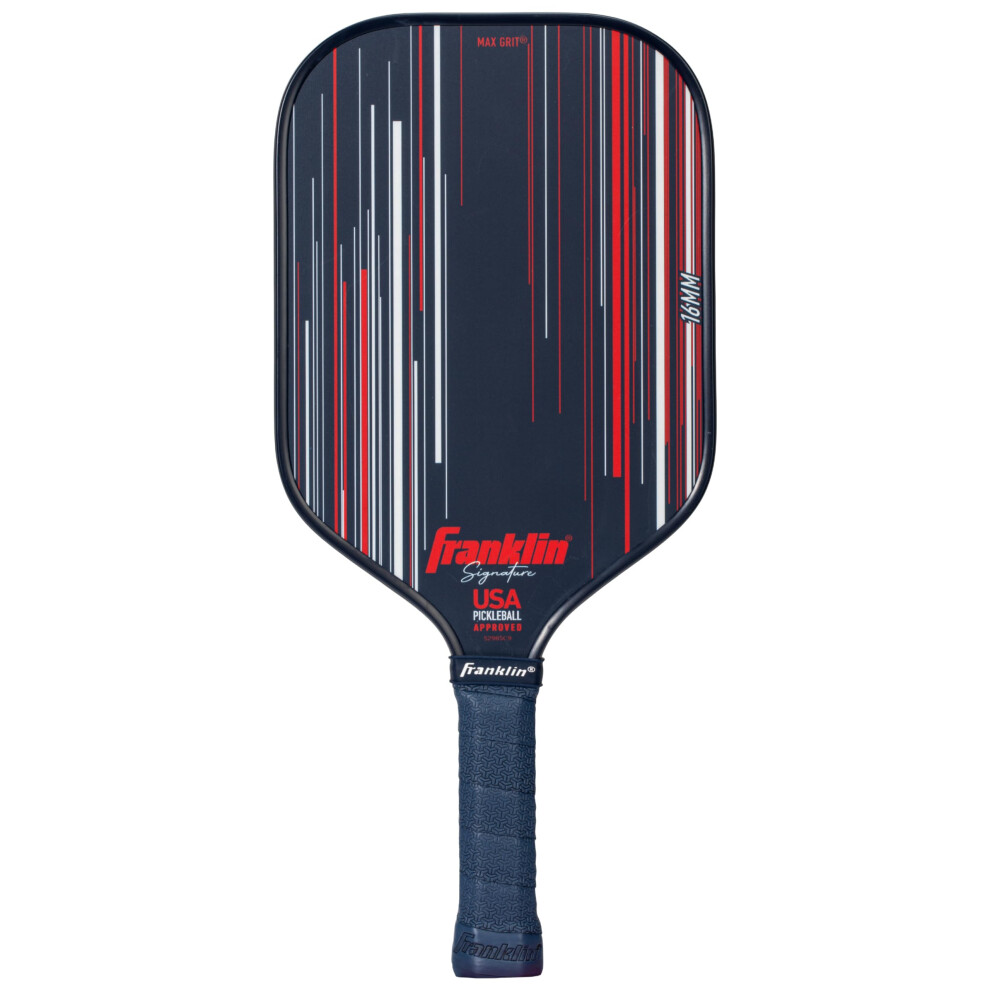 Raquettes de pickleball Franklin Sports Pro - Raquette Signature Series Pro avec surface MaxGrit - Raquette de pickleball de tournoi approuv   e pa