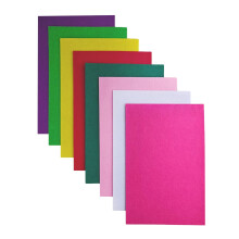 JTNOHX Stiff filt 2mm tykke filtplader til håndværk 8 """" X12 """" Hard Felt Fabric Squares 8pcs til DIY -projekter (Pink Green Series)