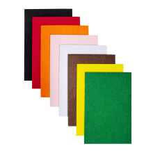 JTNOHX Stiff Felt 2mm tykke filtplader til håndværk 8 """" X12 """" Hard Felt Fabric Squares 8PCS til DIY -projekter (juleserie)