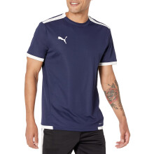 Maglietta PUMA Teamliga Jersey da uomo Peacoat/Bianco Large US