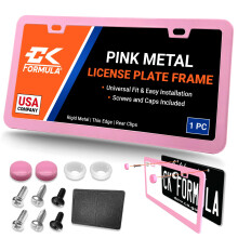 Rzsaszn rendszmkeret - fm auttblakeret Aranyos rzsaszn rendszmkeretek noknek Csajos auts rendszmtblatart Porta Placas para Auto Car Tag
