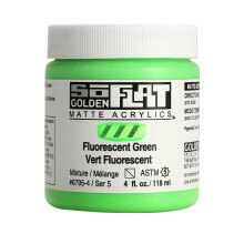 SoFlat Matte Acrylics από GOLDEN Fluorescent Green 4 fl. oz. Βάζο Επαγγελματικό Ακρυλικό Χρώμα Ημιδιάφανο