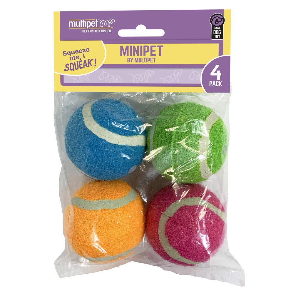 Balles de tennis couinantes Multipet MiniPet