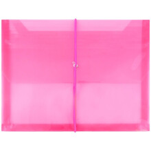 Buste di espansione in plastica in plastica in jam con chiusura a banda elastica - Opuscolo di lettere - 9 3/4 x 13 con espansione da 2,5 pollici - P