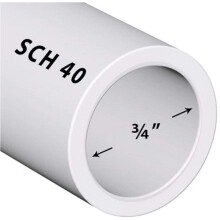VENTRAL PVC cso Sch40 3/4 hvelykes (0,75) fehr egyedi hosszsg 2 lb lb