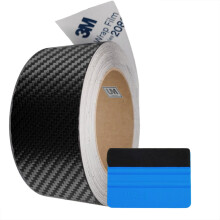 3M Black Vinyl Wrap Film Series 2080 1080 Kit voor zwart glanzend chroom Verwijder raambekleding Deurbekleding Gratis gereedschapsset (koolstofvezel