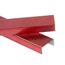 JAM PAPER Bunte Heftklammern in Standardgr    e     Rubinrot     5000/Karton