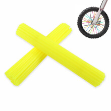 PPXIONG Bike Spoke Skins Covers: 8-21 inch Rims Protector & Decoration for Dirt Bike | Mountain Bike | Bicycle | Wheelchair | Motorcycle - 72 Pcs (Lig
