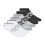 PUMA Dame 6 Pack L?bestr?mper Sort/Gr?/Hvid Logo 9-11 1