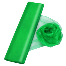 Kristal Organza Tule Pure Stof Achtergrond Gordijnen voor Bruiloft Baby Douche Verjaardagsfeestje Evenement Decor 19 bij 30 Yard (Groen)