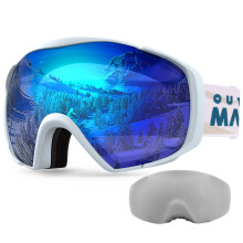 OutdoorMaster Skibriller med Cover Snowboard Snow Goggles OTG Anti-Fog for Youth Teenager Vlt 19,31%