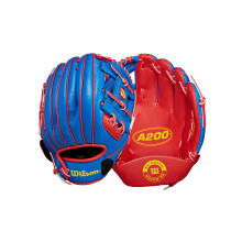 Gant Wilson 2024 A200 EZ Catch Royal 10" Gant T-Ball - Droitier, Royal/Rouge/Jaune