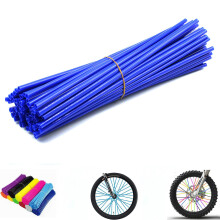 PPXIONG Bike Spoke Skins Covers Wheel Spoke Wraps Skins Pipe Trim Decoration Protector for Motorcycle Dirt Bike Kawasaki -72 Pcs (Navy Blue)