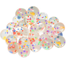 25 hoppebolde til b?rnefestfavoritter | Farverig Jelly hoppebold 27mm | Superball Sm? gummibolde til b?rn