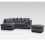 Snugg Furniture (Left Hand Corner, Grey) Milo Jumbo Cord Corner Sofa with Footstool 1