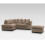 Snugg Furniture (Left Hand Corner, Coffee) Milo Jumbo Cord Corner Sofa with Footstool 1